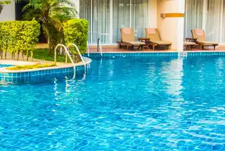 L&T Panvel Crestoria Estate swimming pool